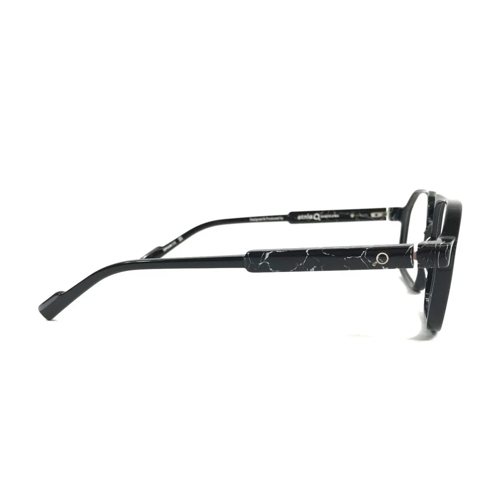 Etnia Barcelona Eyeglasses Frames SYKO BK Black Aviator Full Rim 54-16-138